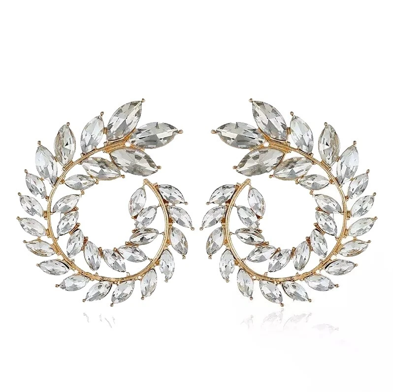 Joyería de Moda Blanco Oro Blanco Diamante de Imitación