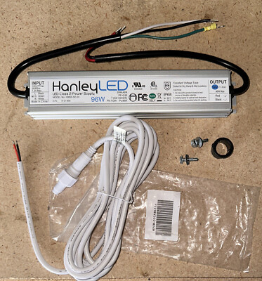 HanleyLED Power Supply H96W-SD-24, 96W, 24V PLUS HPEB-CCCABLE12 Connector