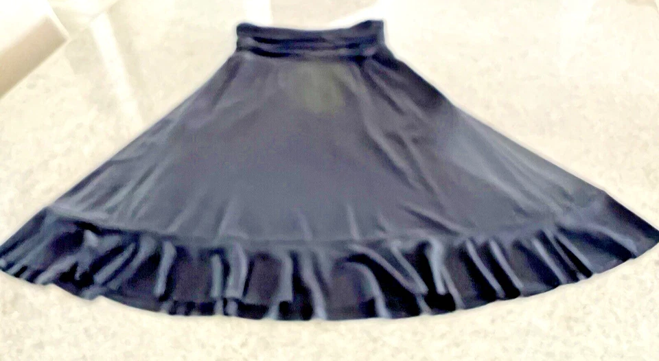 Cynthia Steffe Black Pull On Flouncy Fully Lined Skirt (XS) - Image 3 of 4