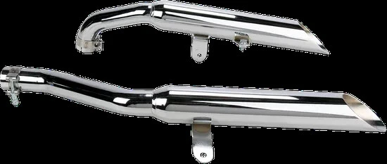 Silenciador de escape Cobra cromado SS corte cortado deslizable Yamaha Virago 1100 86-99 Foto 2 de 4