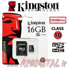 KINGSTON MICRO SD 16GB CLASS 10 MEMORY CARD HC UHS-I MEMORY CARD ADAPTER