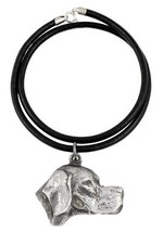 English Pointer - Necklace with dog, silver-plated pendant for dog fan, unique j
