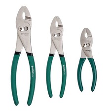 6 8 10" Adjustable Slip Joint Pliers Serrated Jaw Wrench Plumbing Tool Soft Grip