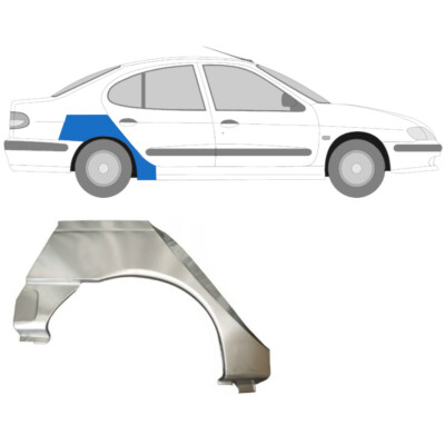 Für Renault Megane Classic I 1996-2008 Radlauf Reparaturblech Kotflügel / Rechts