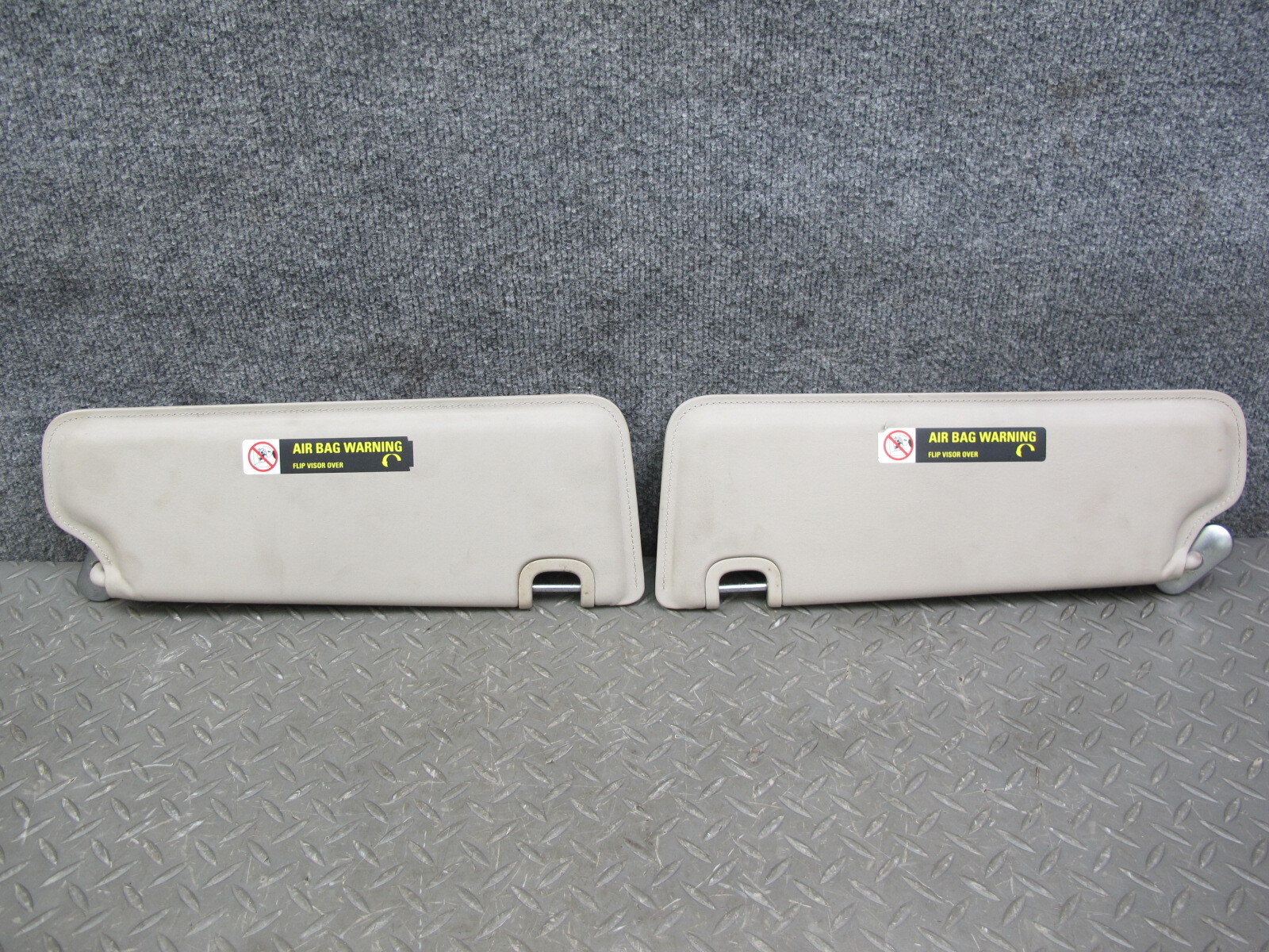 07-10 BENTLEY CONTINENTAL GTC FRONT LEFT & RIGHT SUN VISOR SET OF 2