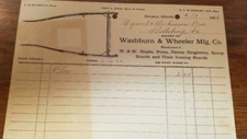 DECATUR,IL. LETTER HEAD 1906,WASHBURN & WHEELER MFG. CO.