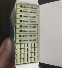 12 Packs Dental K-FILE 25mm #045-080 Stainless Steel Endo Root Canal Hand Files