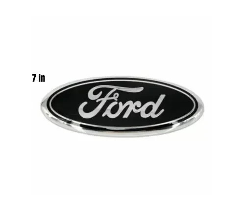 Black And Chrome Grille Badge Black & Chrome Ford F150 Grille/Tailgate Emblem (2005-2014) – 9" Oval, 1PC Tailgate Emblem 9 Inch - Foto 7