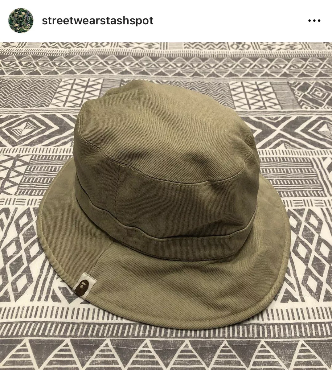 A Bathing Ape Bape Bucket Hat Size Medium