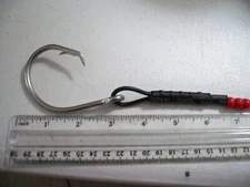 (2) BIG SHARK RIGS WITH 18/0 CIRCLE HOOKS and 12ft of 900lb STAINLESS WIRE ROPE