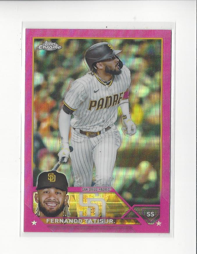 2023 Topps Chrome Pink Refractor #129 Fernando Tatis Jr. Padres