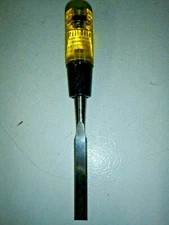 Vintage Great Neck Tools USA 1/2" Beveled Edge Chisel w/ Strike Plate EXCELLENT