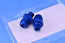 2 Textron Aviation Hydraulic / Pneumatic Fitting M10X1 to -6 Hose Dash Adapter