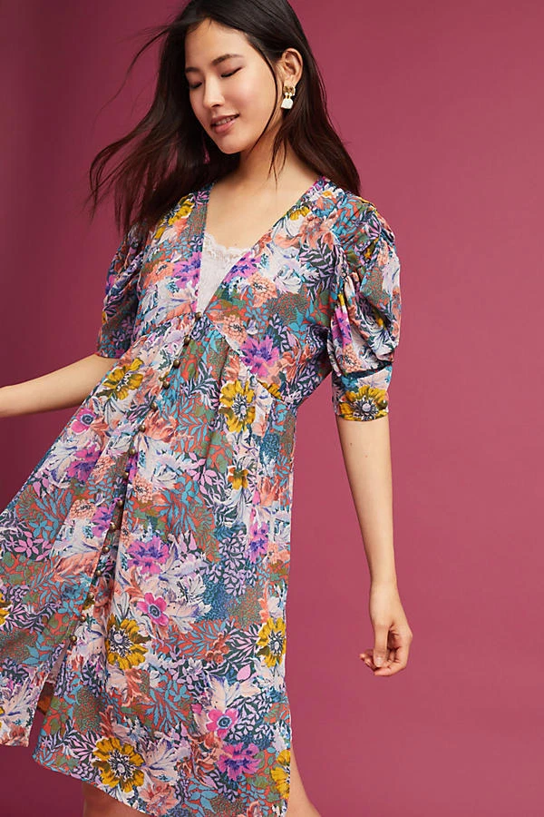 Anthropologie AKEMI KIN M Petite Dress VALENCIA 2-Piece Lace Slip Floral NWT
Opens in a new window o