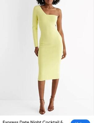contour midi dress TA3 Notchy Long Sleeve Midi Dress - Contour Black/Oat - L