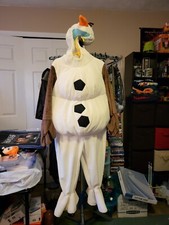 Disney Store Frozen Olaf Dress Up Plush Halloween Costume kids Sz 4
