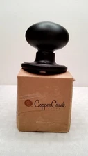 Copper Creek Dummy Egg Door Knob  Black Finish  Ek2090bc  New Open Box