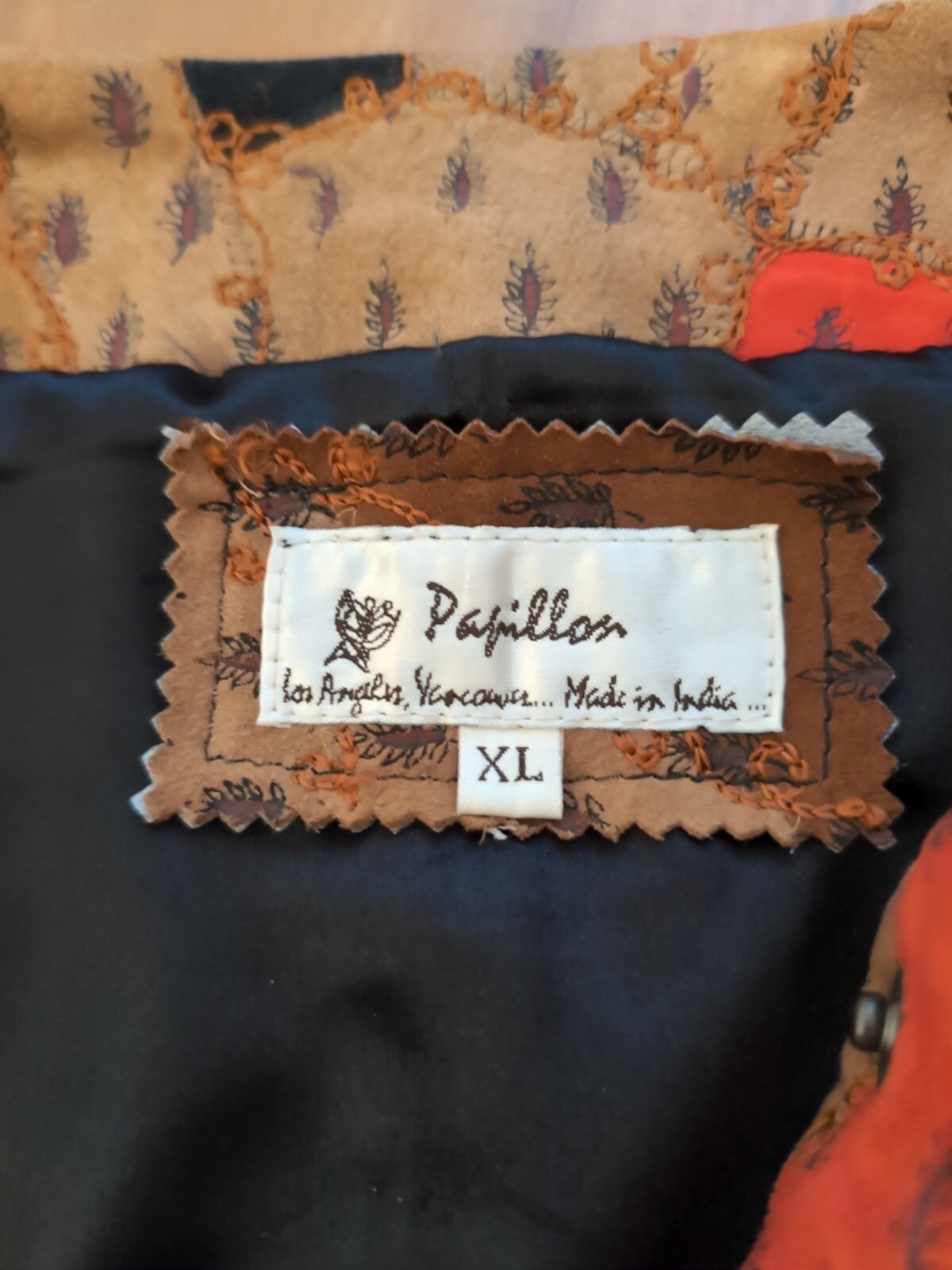 Papillon Boho Patchwork Suede Leather Embroidered… - image 6