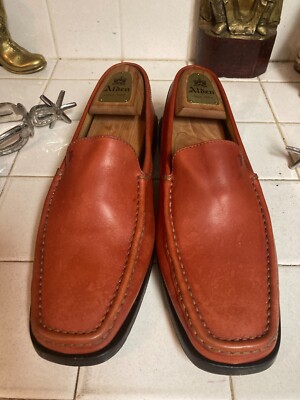 Tod’s Red Leather Loafers Driving Shoes Red Men’s Size 9.5 TODS FOR FERRARI MENS RED LEATHER LOAFERS DRIVING SHOES  main image 4