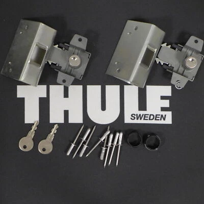 Thule Jeu De Serrure De Rechange 855 Oks 2 Pièces Pour Jetbag Dachboxen Argent - Photo 1/2