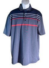 CALLAWAY Men's Short Sleeve Button Down Golf Polo Shirt Purple Large SEE DESCRIP