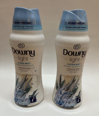 Downy Light OCEAN MIST In-Wash Laundry Scent Booster Beads 14.8 oz ea (2 pack)