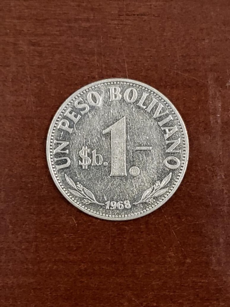 1968 BOLIVIA 1 PESO BOLIVIANO | eBay