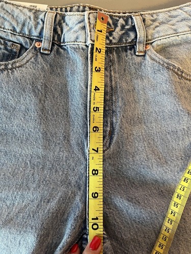 Garage Denim Women’s Jeans 90’s Straight Size 26W. Mid Rise Blue Distressed NWT - Picture 12 of 14