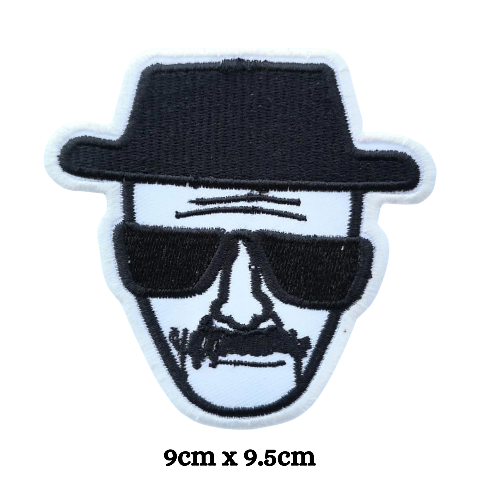Heisenberg Breaking Bad Face Chaqueta Camisa Insignia Hierro en Coser en Parche Bordado