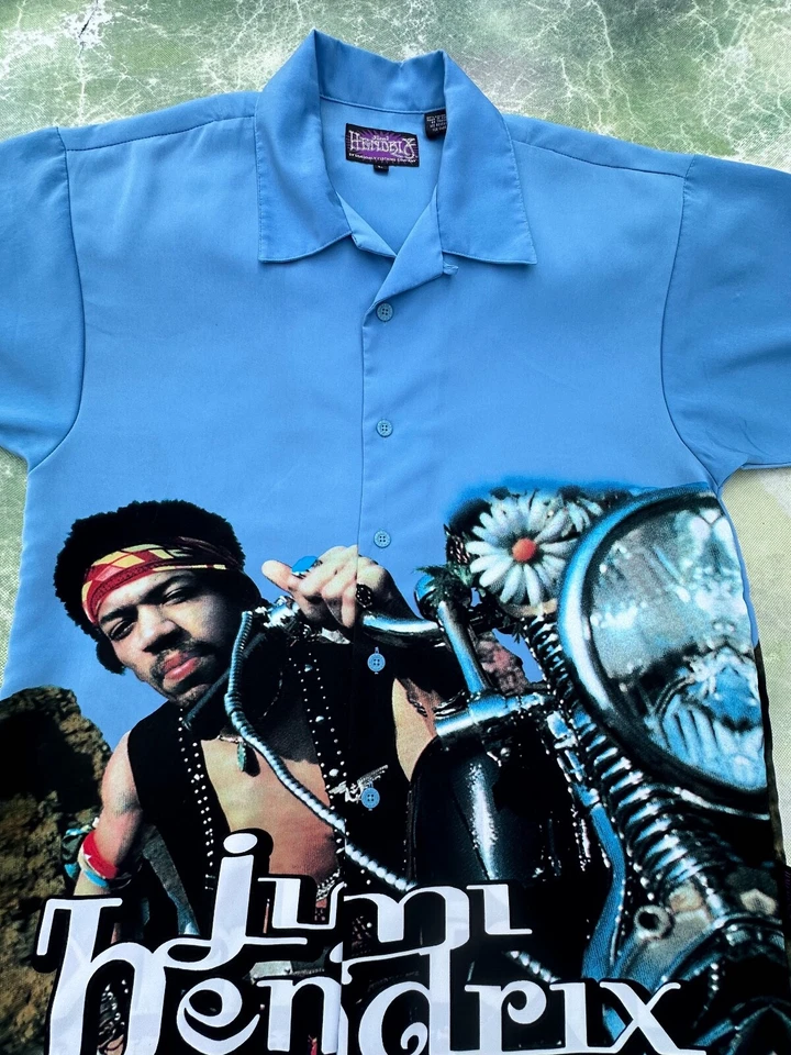 Dragonfly Jimi Hendrix South Saturn Delta Men's All Over Print Shirt Size L. - Image 3 of 4
