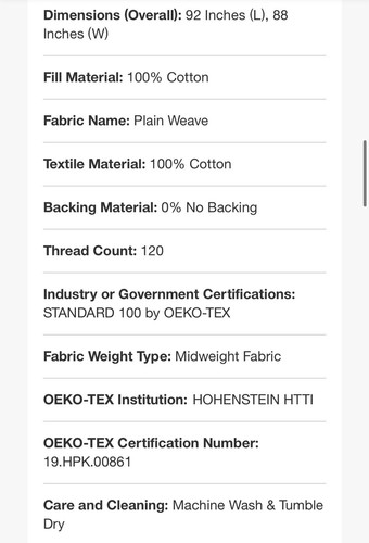 NEW! Threshold 100% Cotton Double Cloth Stitch Quilt Off White FULL/QUEEN - Picture 4 of 4