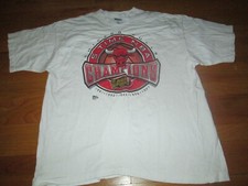 5 Time NBA World Champion Vtg 1997 90s Chicago Bulls Pro Player T Shirt XXL USA