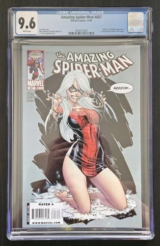 Amazing Spider-Man #607 J Scott Campbell Cover CGC 9.6 Black Cat & Diablo