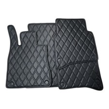 Black Eco Leather Floor Mats fit X167 Mercedes Benz GLS580 GLS63 Maybach GLS600