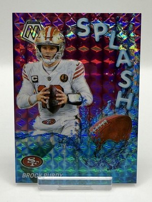 2024 Panini Mosaic - Splash Brock Purdy #SS-BPY Purple Mosaic #’d49/49 (Bookend)
