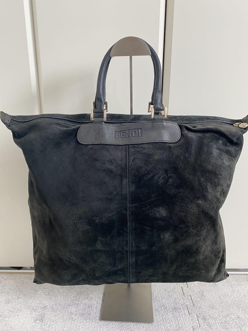 Vintage Fendi Old Suede Handbag Authentic Pre-Owned