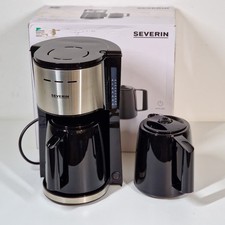 Severin KA 9308 Kaffeemaschine Schwarz mit 2 Thermokannen 8 Tassen DEFEKT!