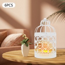 6* Wedding Centerpieces Decor Candle Lanterns Bird Cage Lantern Candle Holders