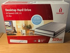 Iomega Disco Rigido Desktop, 320 GB 7200 RPM Alta Velocità USB 2.0 Pc/Mac