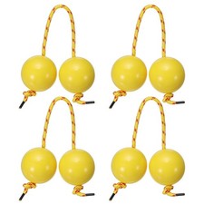 Rhythm African Shaker Kashaka with Yellow Rope for Party 4 Pack, Yellow 