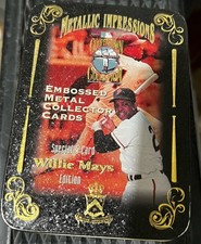 Metallic Impressions Cooperstown Collection 5Card Sealed Set in Tin Willie Mays