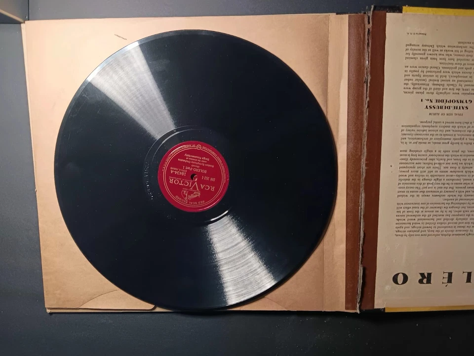 RAVEL BOLERO  BOSTON SYMPHONY - SERGE KOUSSEVITSKY RCA VICTOR  2 × 12" 78 LP - Image 4 of 4