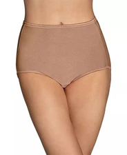NWOT Vanity Fair Lingerie Illumination Brief Underwear 9/2XL Tan Full Coverage