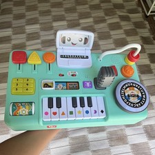 Fisher-Price Musical Learning Activity Table w/ Piano Keys, Microphone Phone