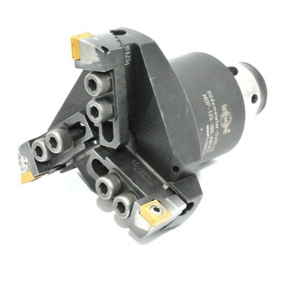 Gildemeister-DeVlieg 3-Schneider Planfräskopf Ø125 ABS63 MDP-125-100 RHV22542