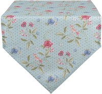 Clayre & Eef BLW65 TischläUfer Blau 50X160 Cm