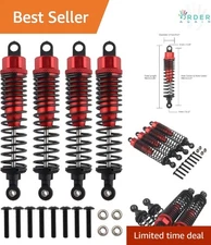 4PCS Aluminum Shock Absorbers 98mm Adjustable Suspension RC Car Upgrades