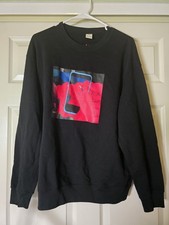 Uniqlo KAWS x Warhol Graphic Sweatshirt Crewneck Black Adult Size Large Black