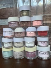 Kiara Sky Acrylic Dip Powder 1 oz 2oz Nail Dipping Lot Of 16 Read Description