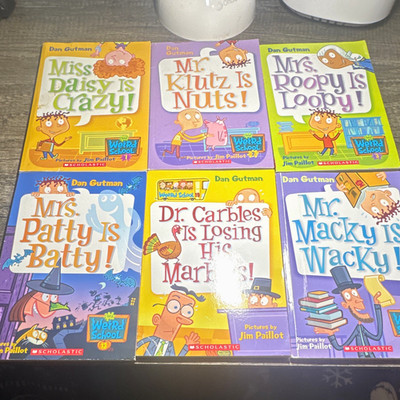 Scholastic Dan Gutman My Weird School Lot of 6 Paperback Books Ages 4-8